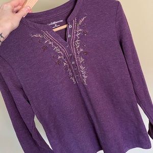 CROFT & BARROW Embellished Sweater